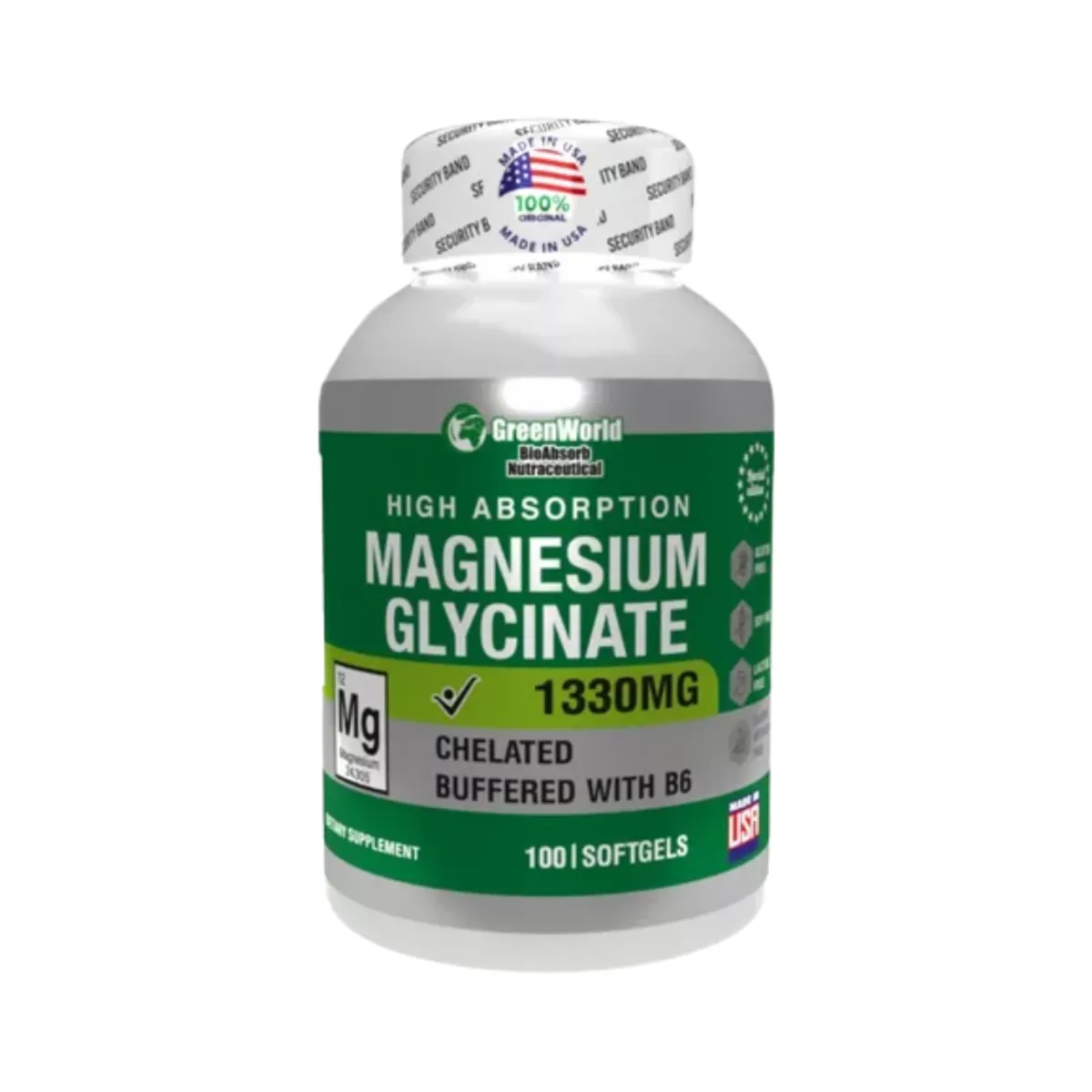 NATURAL ENERGY PRODUCTS - Glicinato de Magnesio Americano de 1330mg