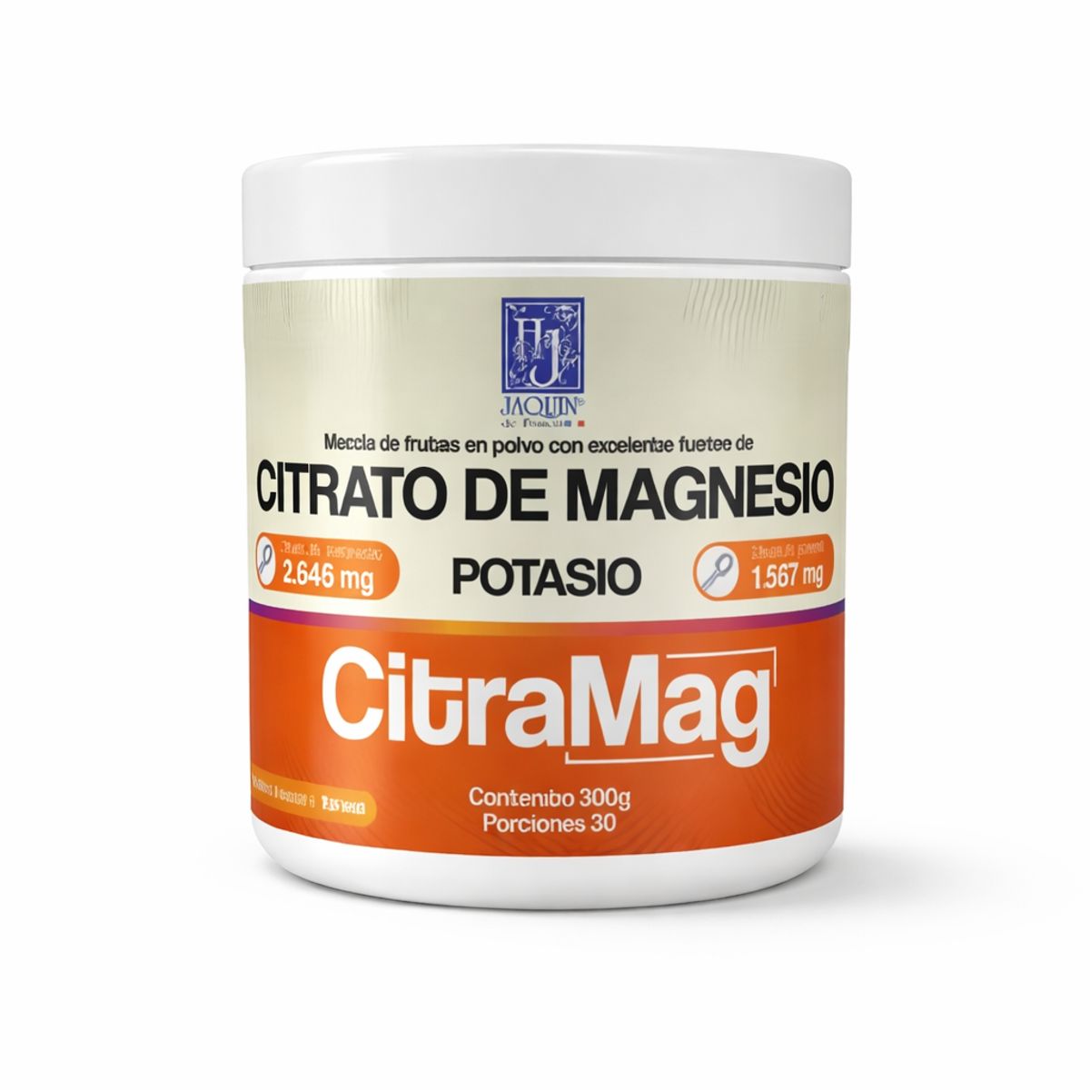 JAQUIN DE FRANCIA - Citrato De Magnesio + Potasio Citramag Jaquin 300g En Polvo