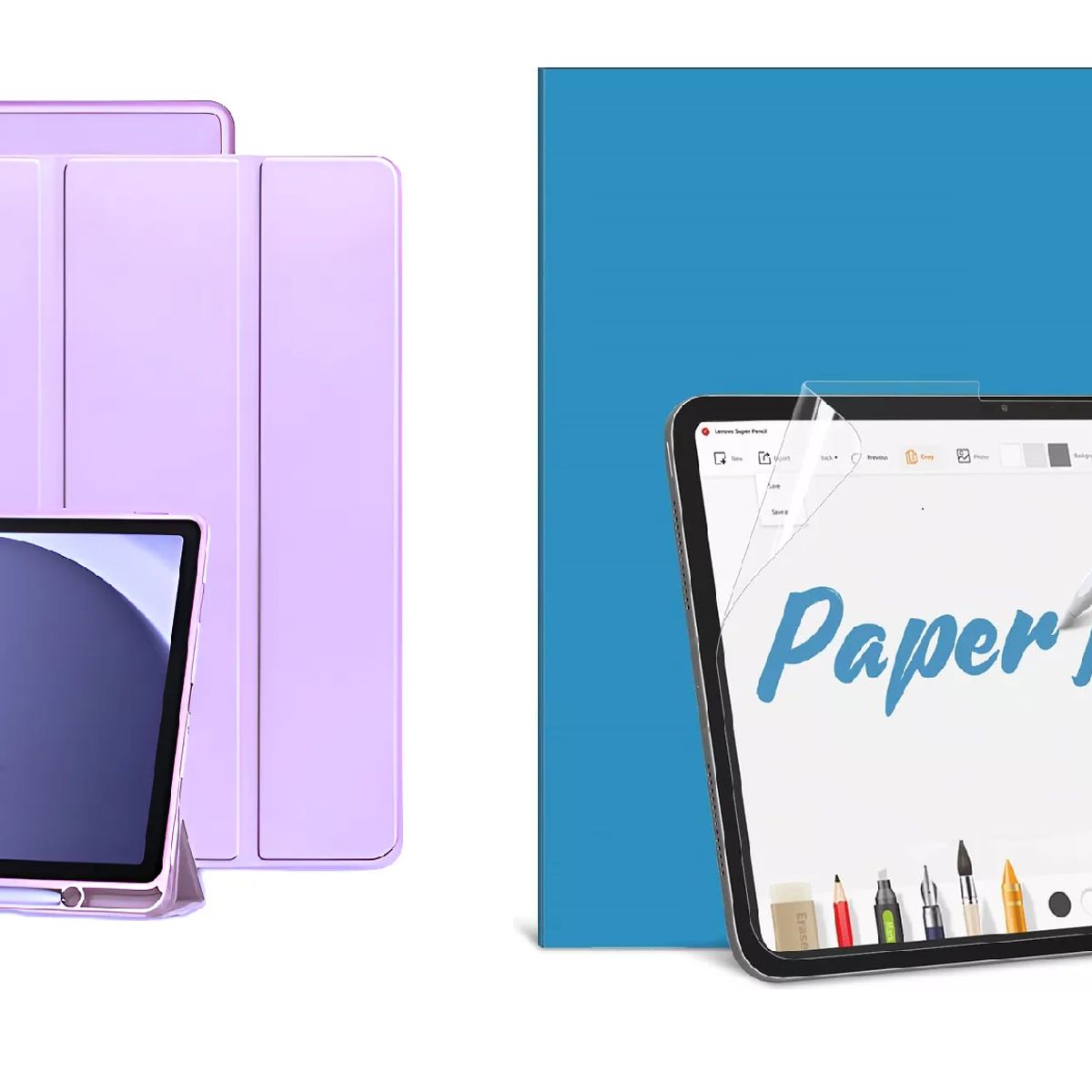 GENERICO - Forro Funda Smart Case Para xiaomi redmi pad 2  + Lapiz + Paperlike