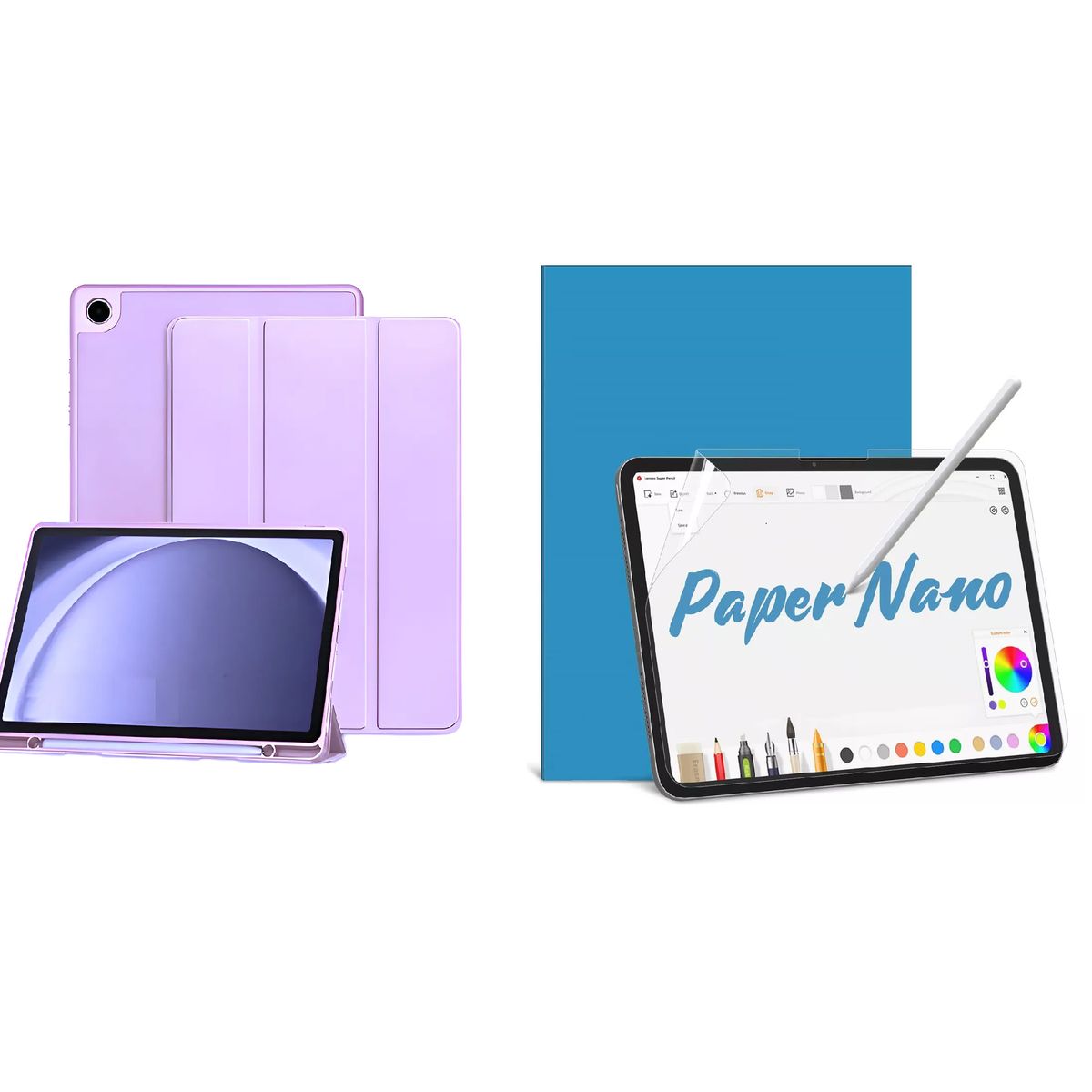 GENERICO - Forro Funda Smart Case Para xiaomi redmi pad 2  + Lapiz + Paperlike