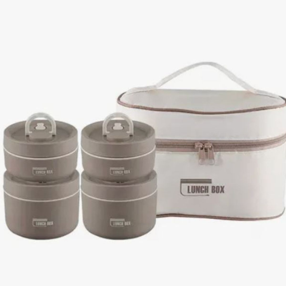 GENERICO - Set lonchera y porta comidas x4