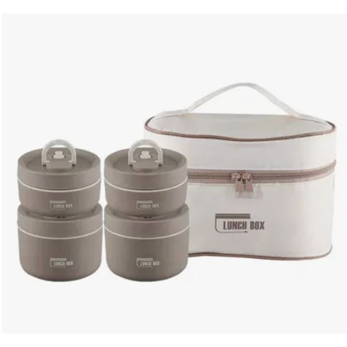 GENERICO - Set lonchera y porta comidas x4