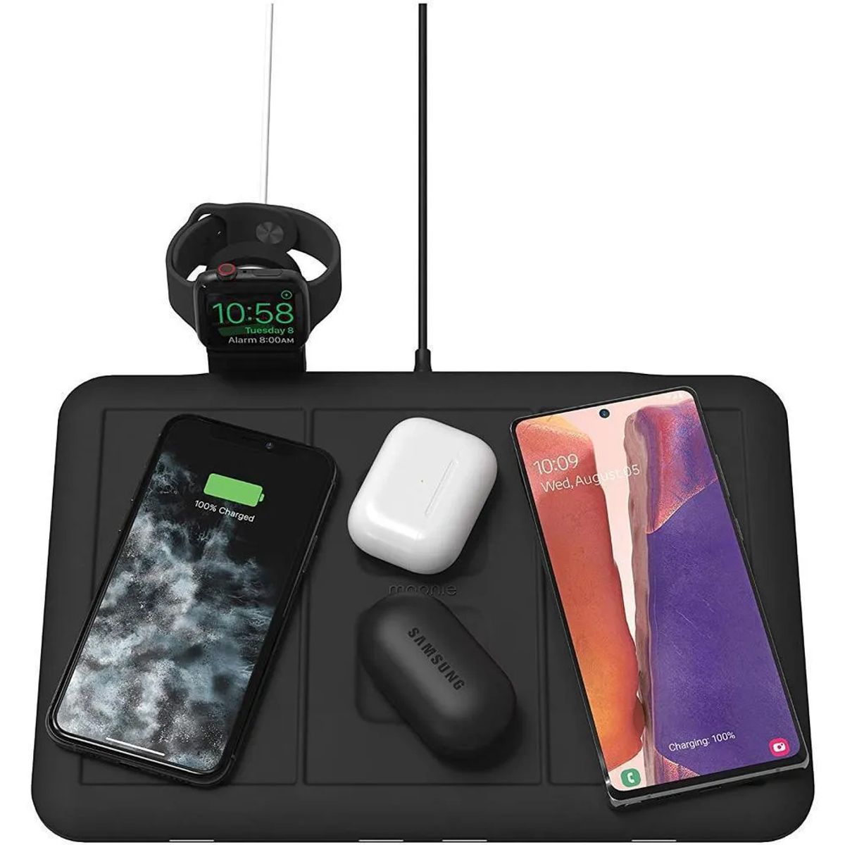 MOPHIE - Cargador Base Inalámbrica 4 en 1 Mophie para 4 Dispositivos