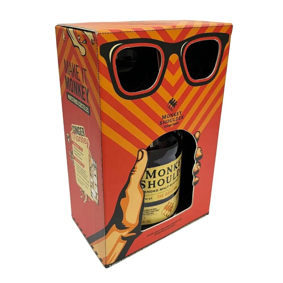 GENERICO - WHISKY MONKEY SHOULDER OBSEQUIO GAFAS 700 ML