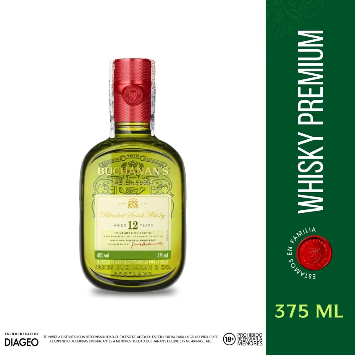 BUCHANANS - WHISKY BUCHANAN´S 12 AÑOS 375 ML