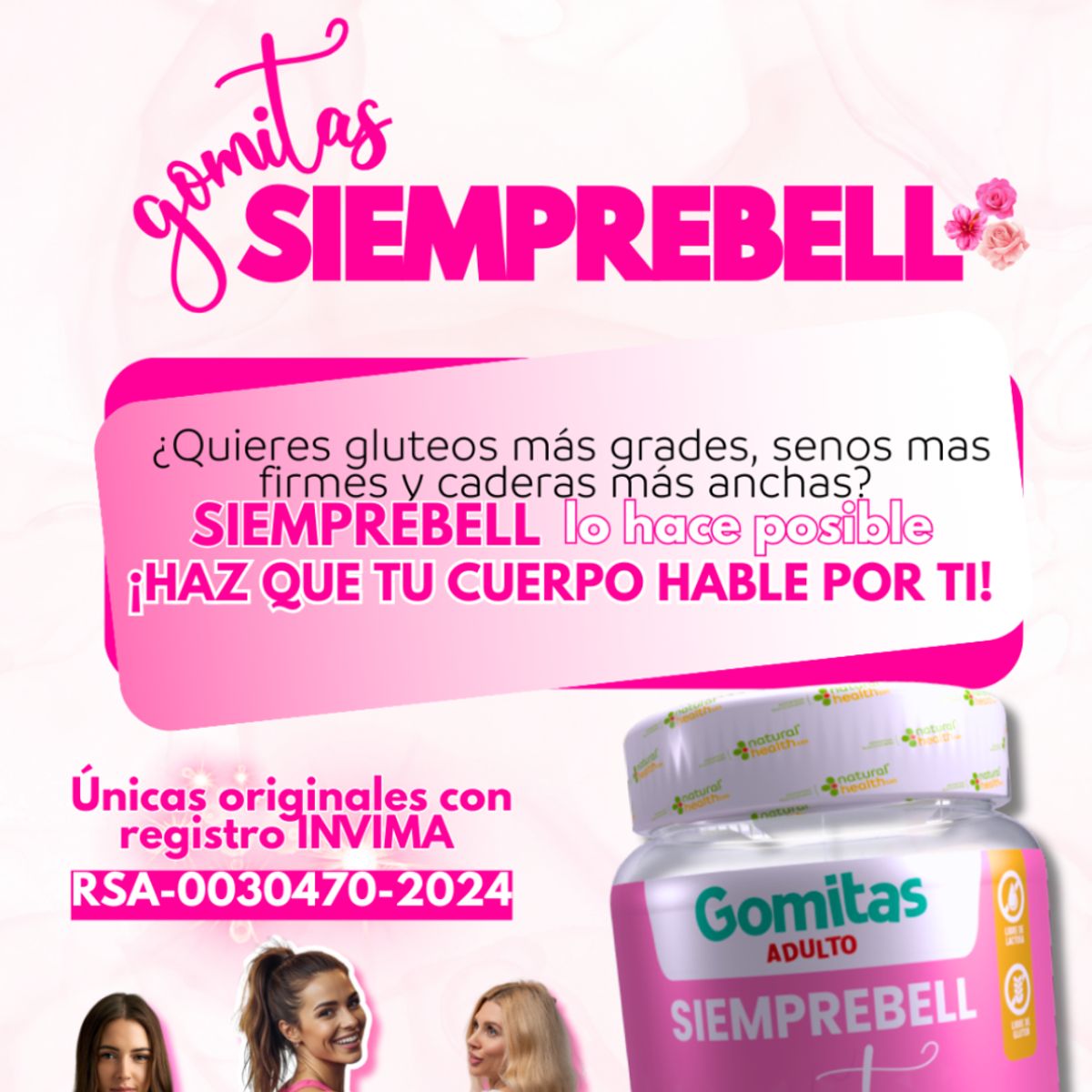 NATURAL MEDICINE - BBL Gomas con Aguaje y Fenogreco x2