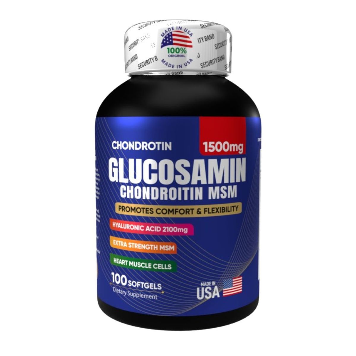NATURAL MEDICINE - Glucosamina  y Condroitina Americana x 1500mg