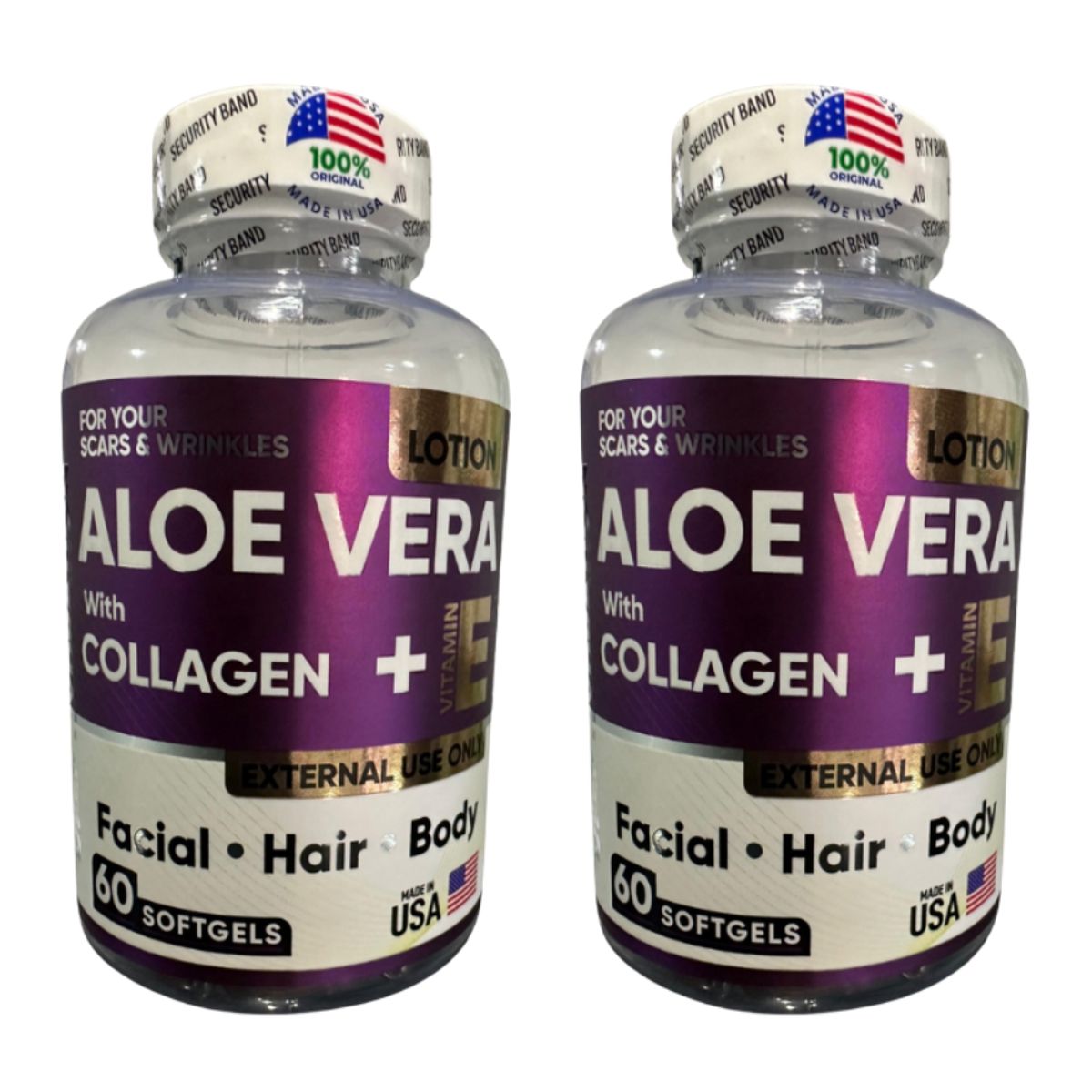 NATURAL MEDICINE - Aloe Vera + Colágeno y Vitamina E - Belleza Natural x2