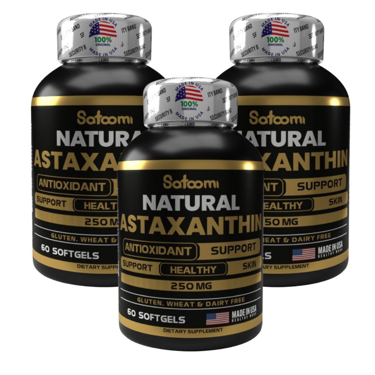 NATURAL MEDICINE - Astaxantina Americana -  Piel sana y luminosa x3