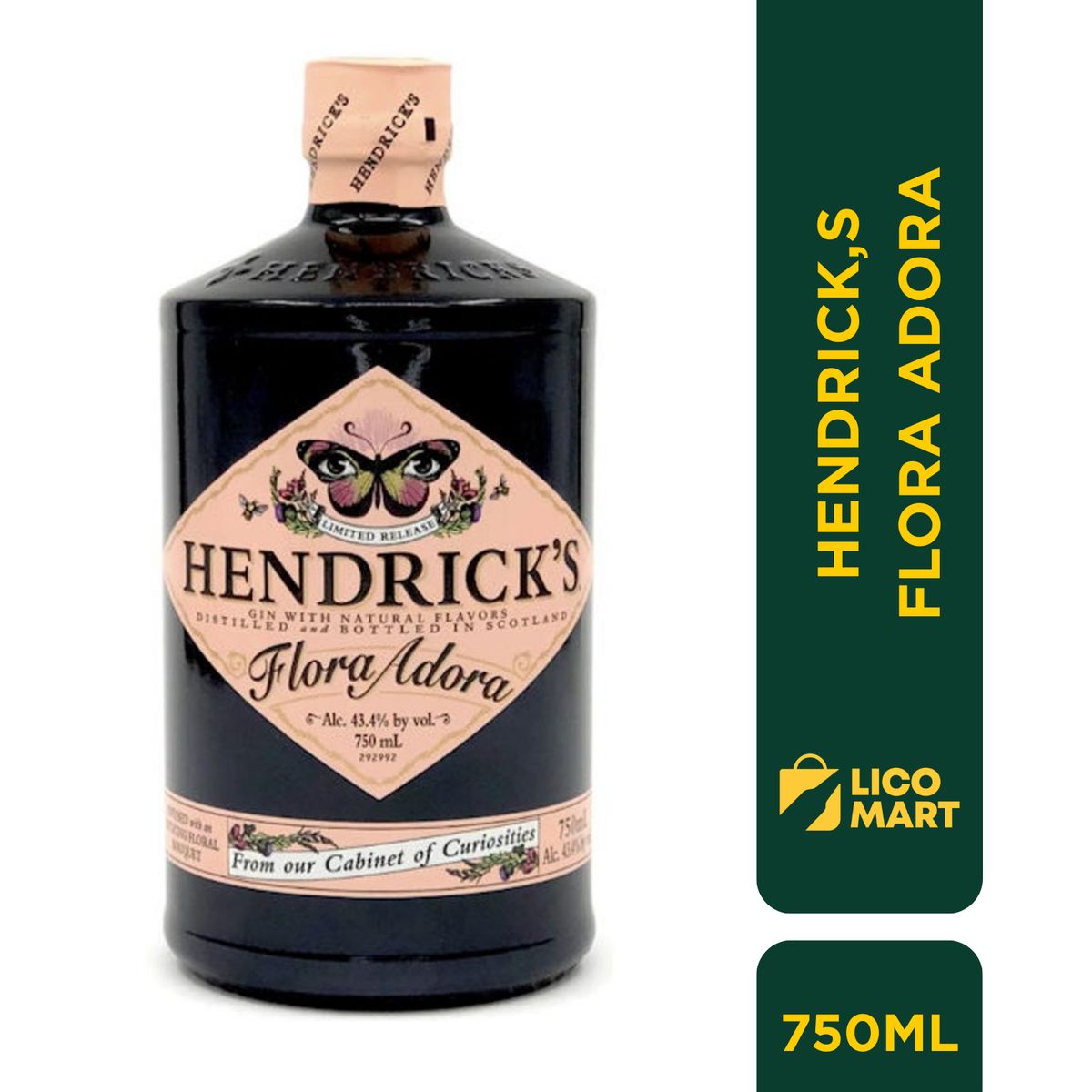 HENDRICKS - GIN HENDRICK´S FLORA ADORA 750 ML