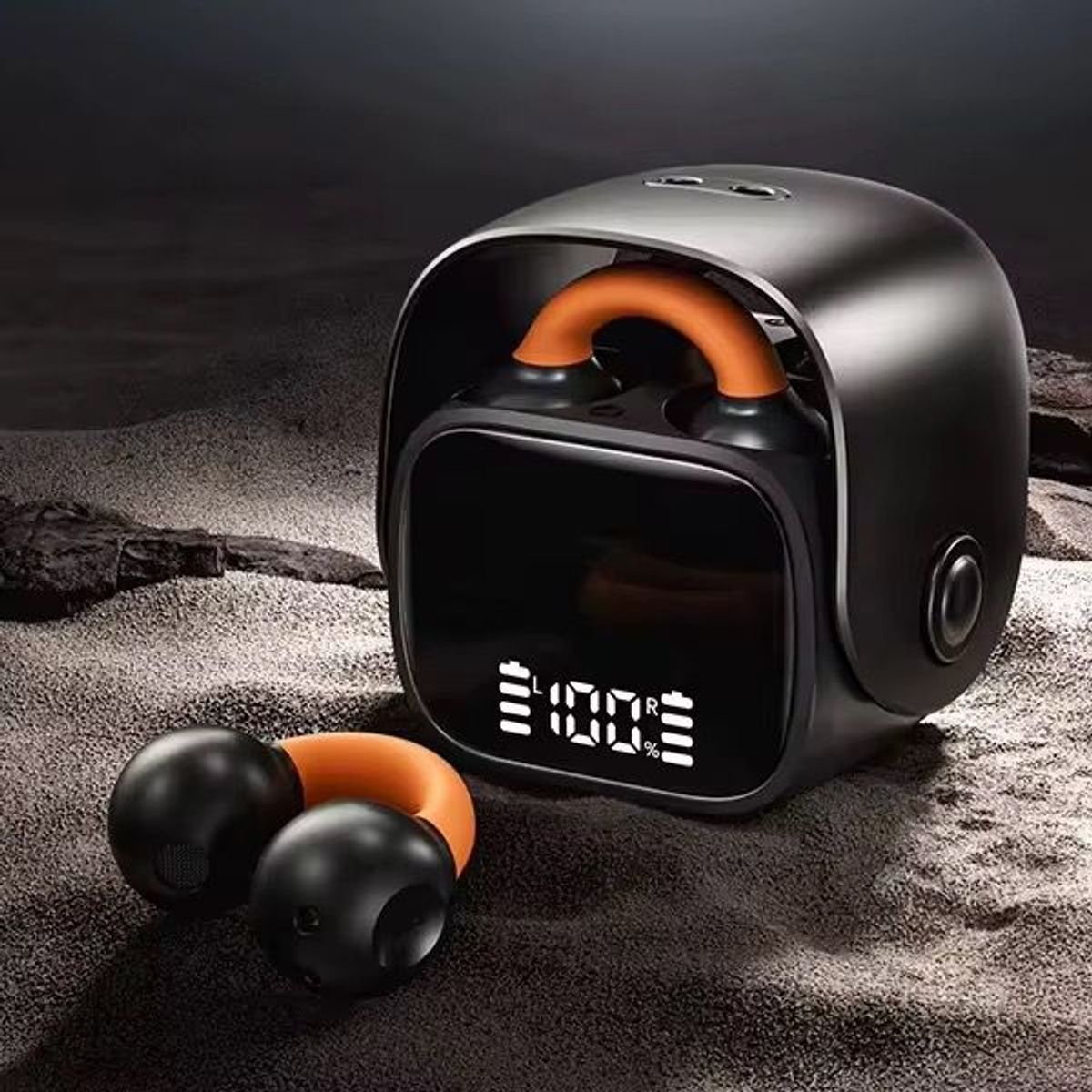 GENERICO - Audífonos Inalámbricos Metal Mini QD-6 Clip Oreja Bluetooth 5.3 Led Modern Life