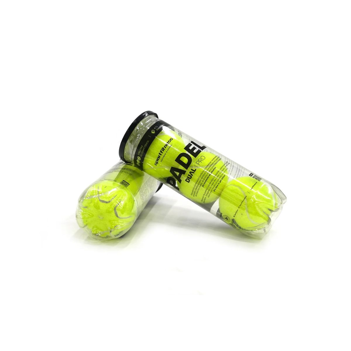SPORTFITNESS - Set X3 Pelotas Para Pádel Uso Recreativo Y Pro