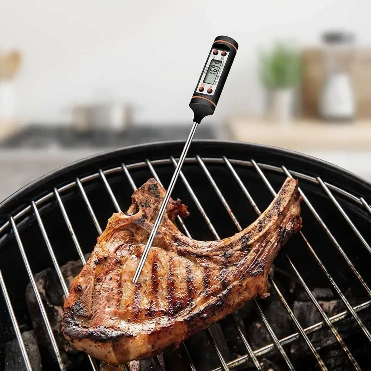 007PLUS - Termómetro Digital para Alimentos TP101 Cocina y Parrilla