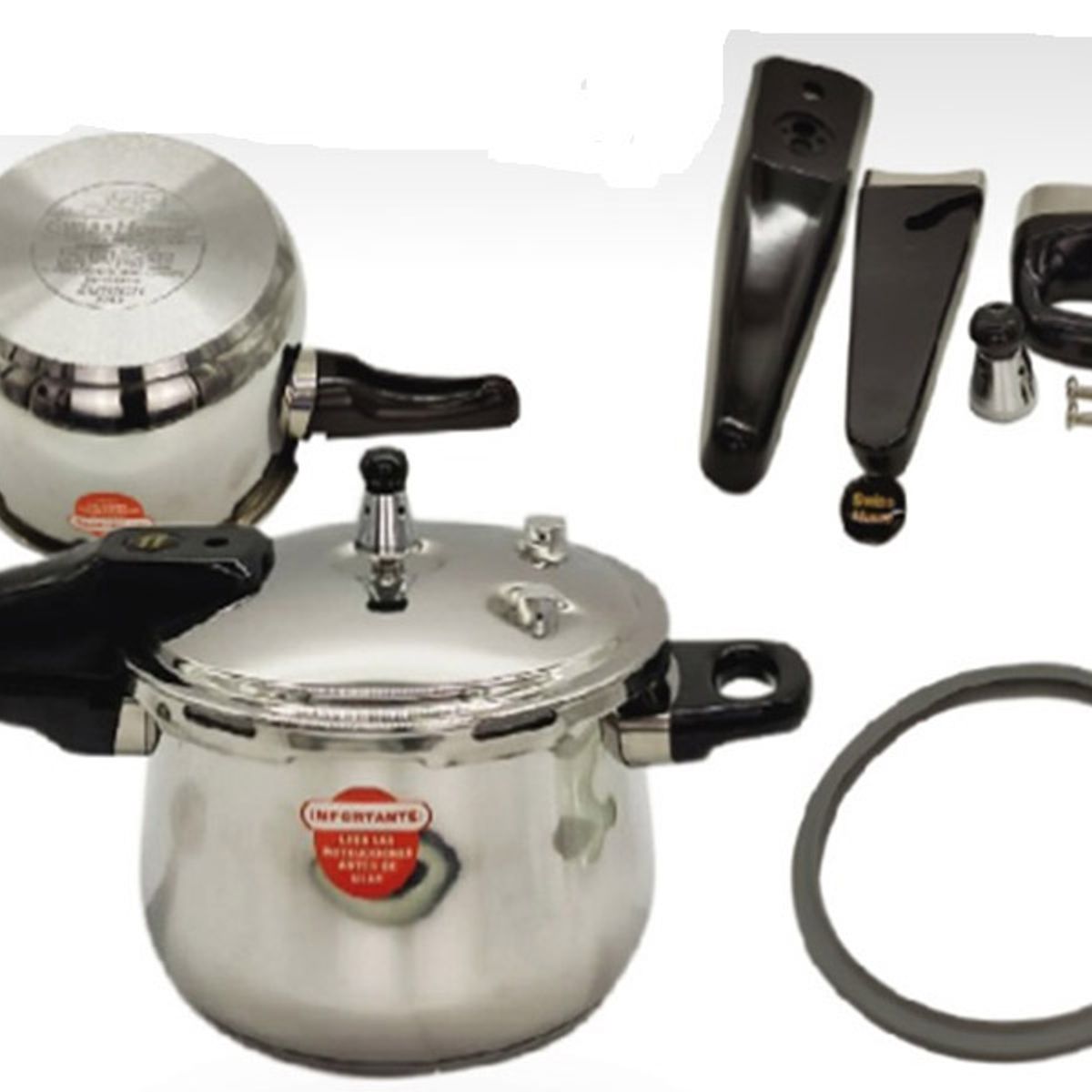 SWISSHOME DR HOFFMAN - Olla A Presión Swisshome 4 Litros Acero Quirúrgico Express