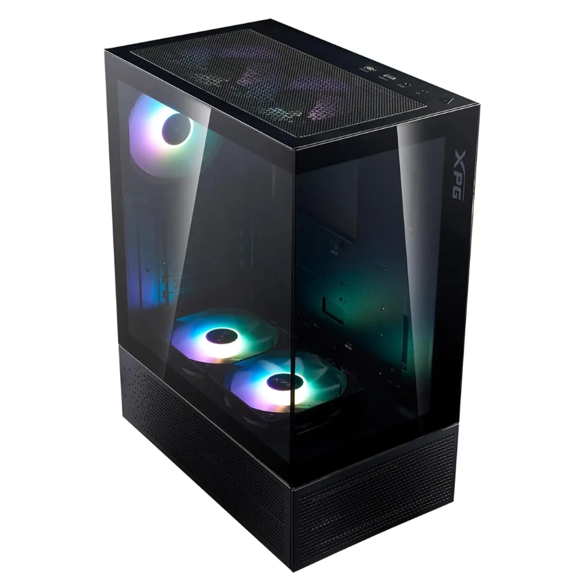XPG - Gabinete PC Gamer XPG Invader X Mini ATX RGB 5 Fans ARGB, Compatible con ATX, Micro-ATX, ITX, USB-C