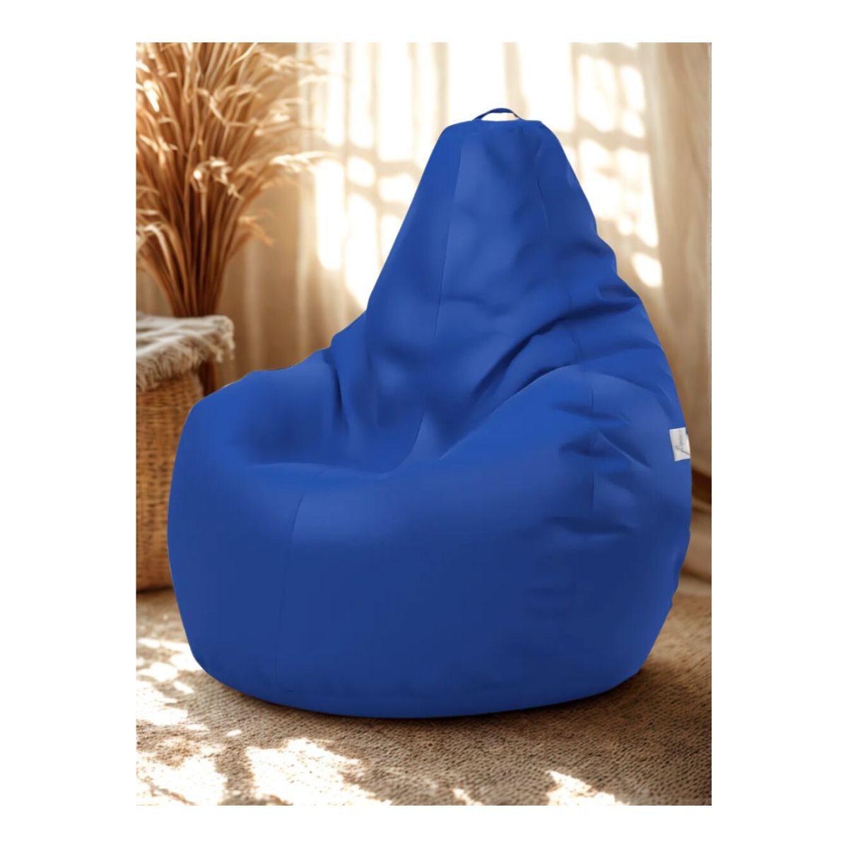 GENERICO - Puff Silla Tipo Pera XL Para Exteriores Resistente Al Agua Color Azul Rey