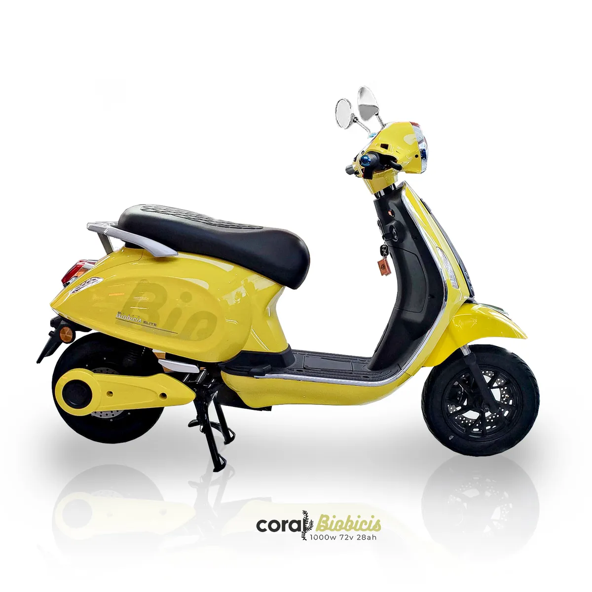 BIOBICI - Moto Eléctrica CORAL Biobicis 2026 Color AMARILLO 1000W