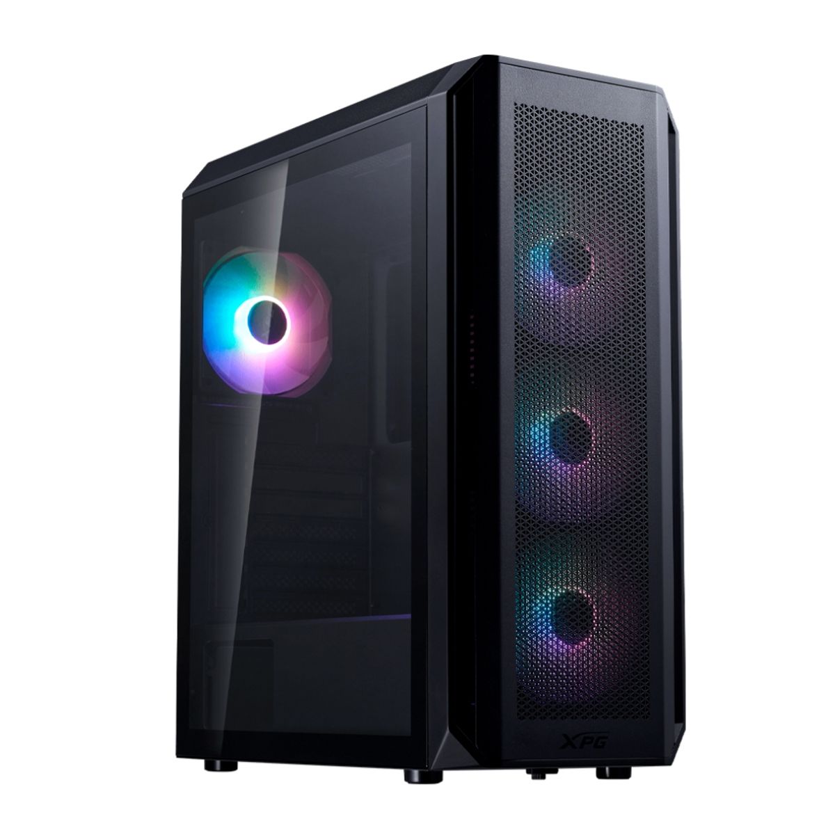 XPG - Gabinete PC Gamer XPG Valor Air Plus ATX RGB 4 Fans ARGB Compatible con ATX, Micro-ATX, ITX