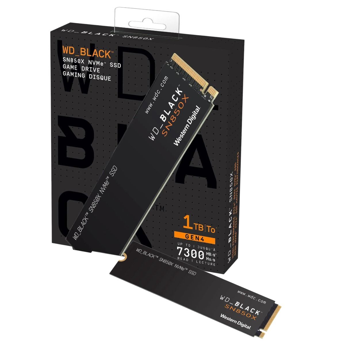 WESTERN DIGITAL - Unidad De Estado Solido M2 Nvme 1tb Sn850x Western Digital Black Ps5 7300×6300