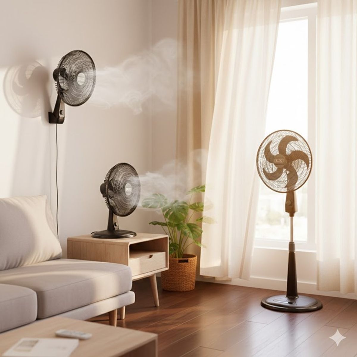 DKASA - Ventilador Dkasa Simplicity Motor Balinera 3 en 1 de 18 Pulgadas YF-ST1807-6
