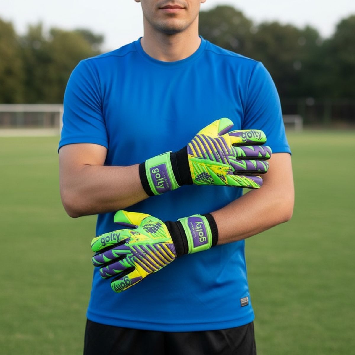 GOLTY - Guantes De Fútbol Golty Quick Reflex Competicio Látex Aleman