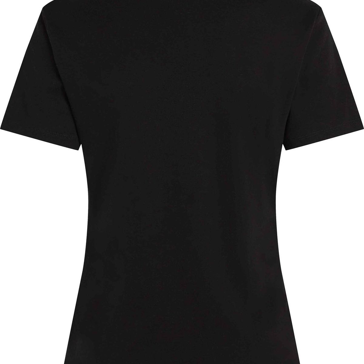 TOMMY HILFIGER - Camiseta negra con cuello en V Tommy Hilfiger