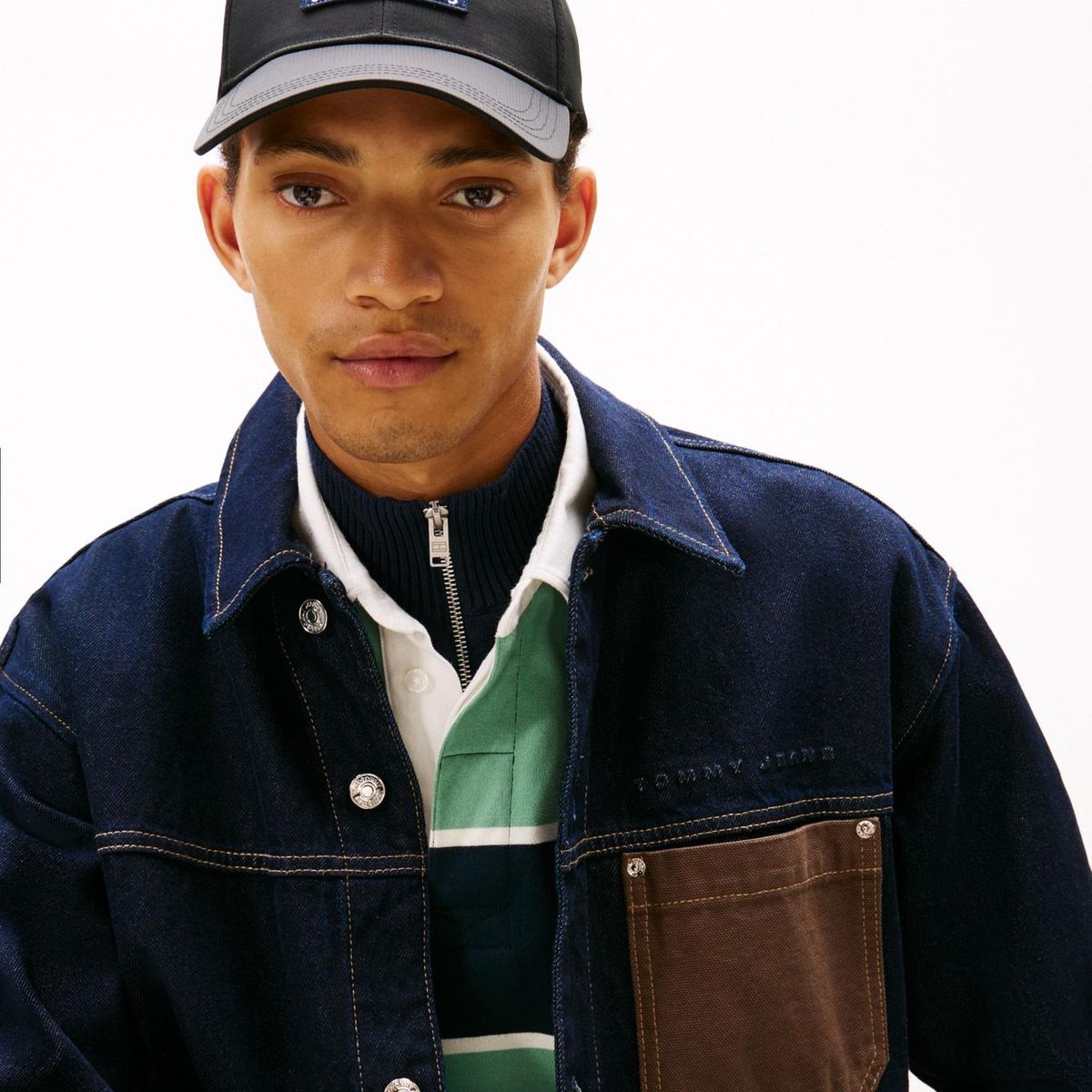 TOMMY HILFIGER - Gorra negra de béisbol Archive en Ripstop con logo Tommy Hilfiger