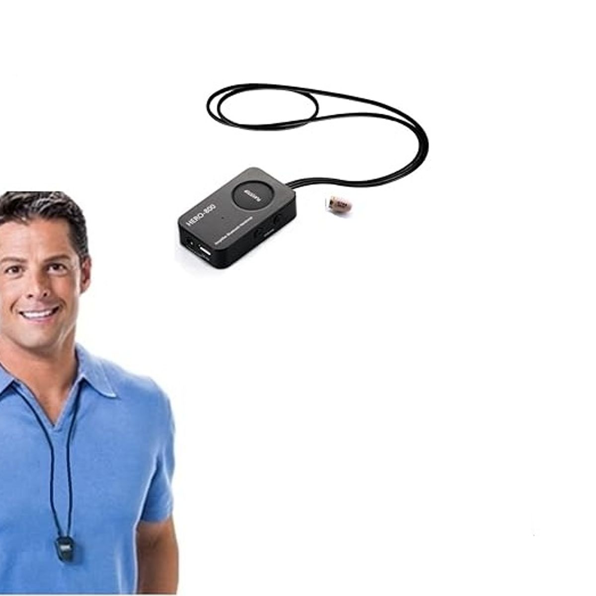 GENERICO - audifonos invisibles bluetooth para pruebas escritas hero-800