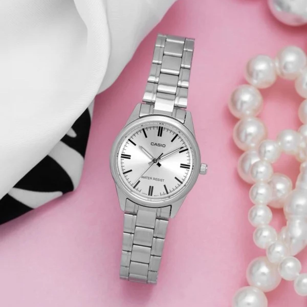 CASIO - RELOJ PARA MUJER CASIO LTP-V005D-7AUDF -BLANCO