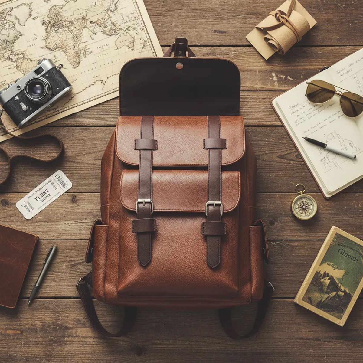 BOLSOS Y ACCESORIOS MB - BOLSO PARA HOMBRE ELEGANTE Y ESPACIOSO EN CUERO  2026