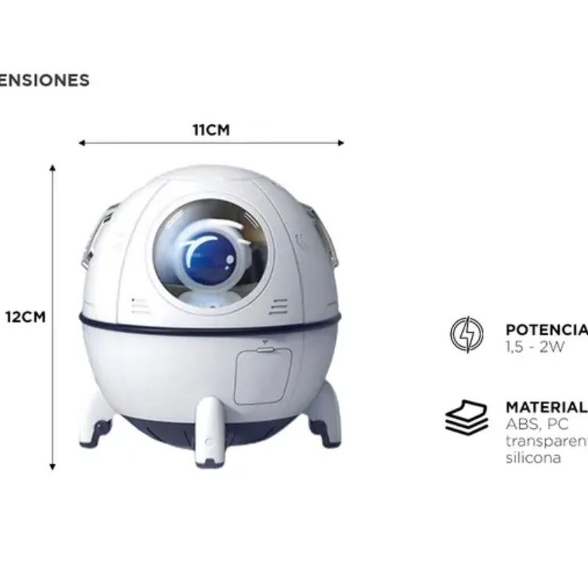 GENERICO - Humidificador con diseño de nave espacial