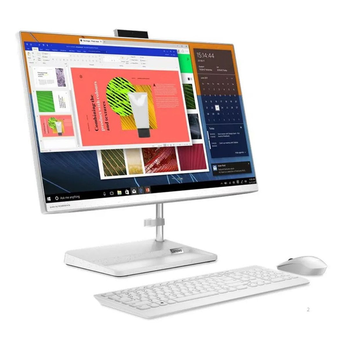 Lenovo - TODO EN UNO LENOVO AMD RYZEN 5-7430U SSD 256GB 8GB LED 23,8 FHD