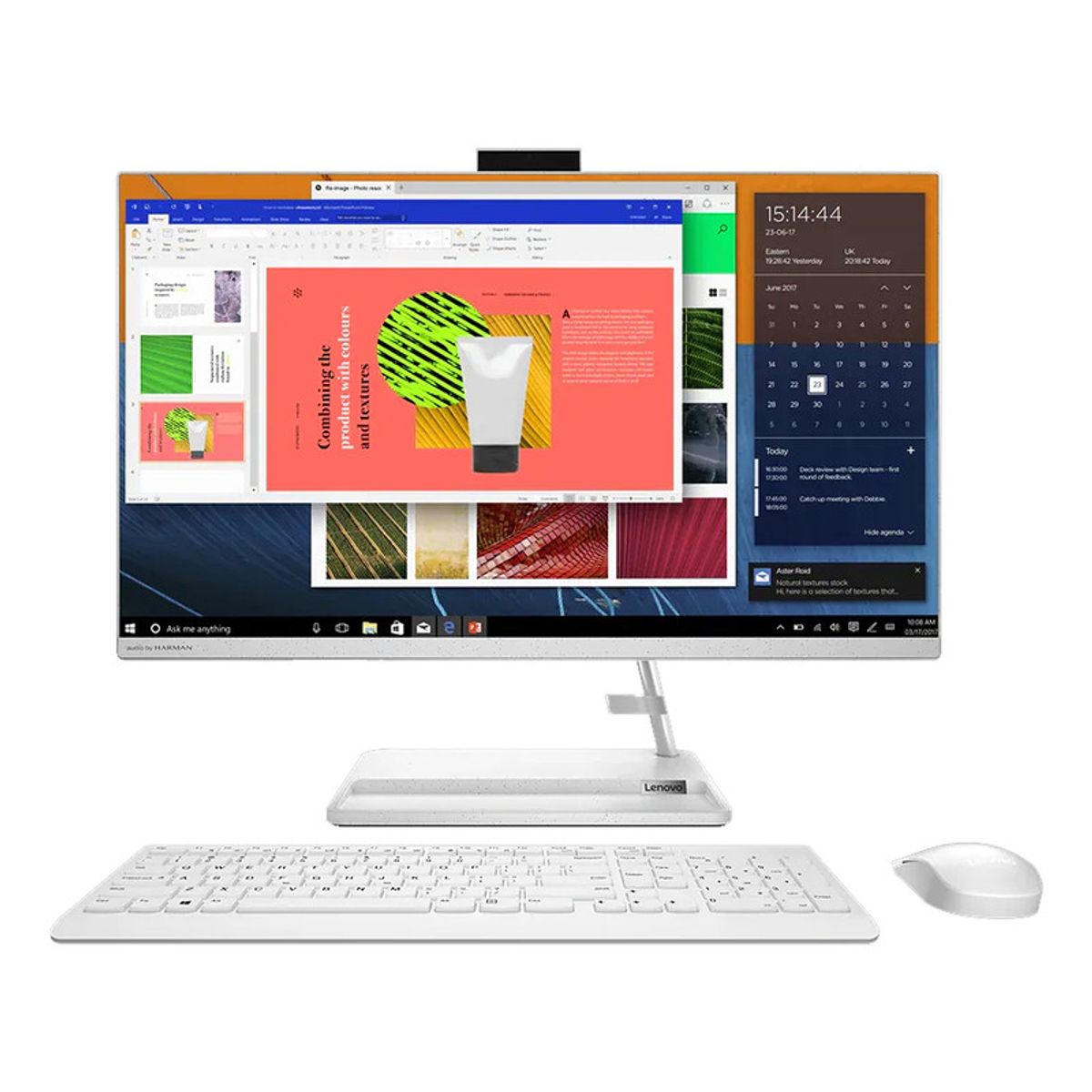 Lenovo - TODO EN UNO LENOVO AMD RYZEN 5-7430U SSD 256GB 8GB LED 23,8 FHD