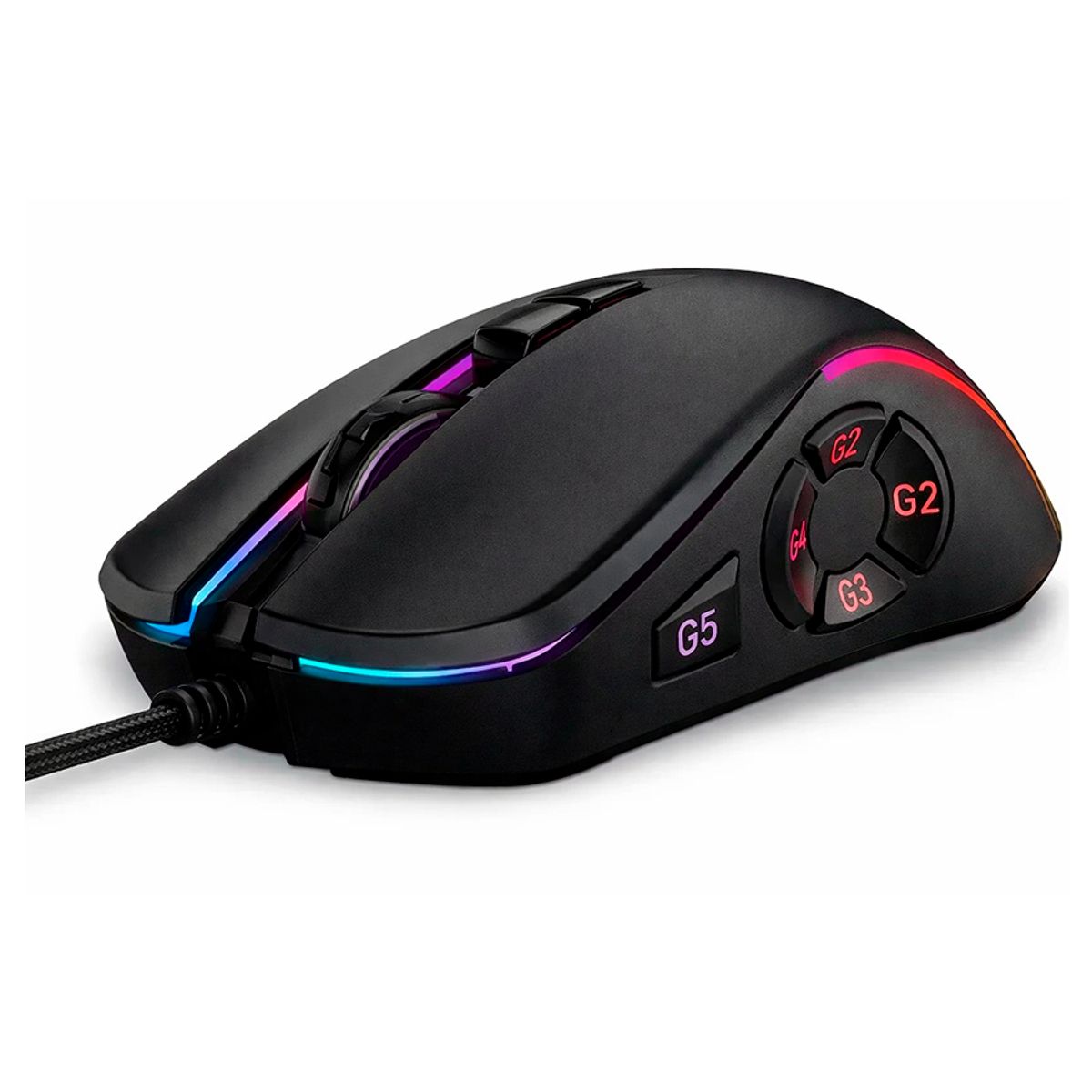 Mouse Gamer Power Group X9 Color Negro 10 Botones Rgb Negro POWER GROUP ...
