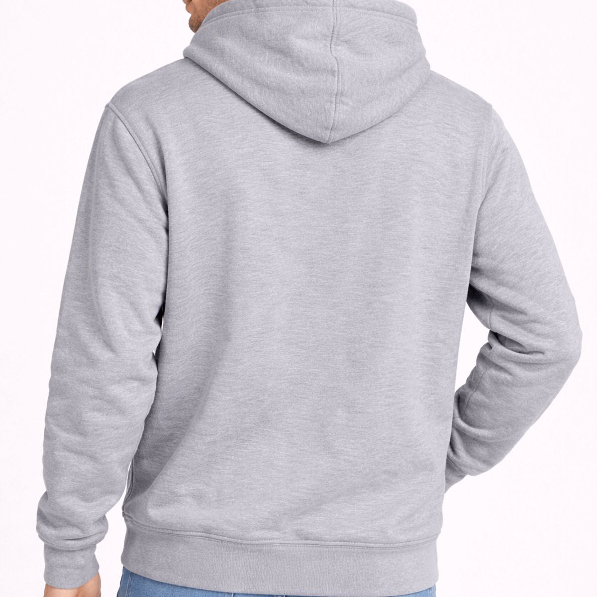 FRIOLENTA - Saco buzo Hoodie Hombre algodón perchado - Gris