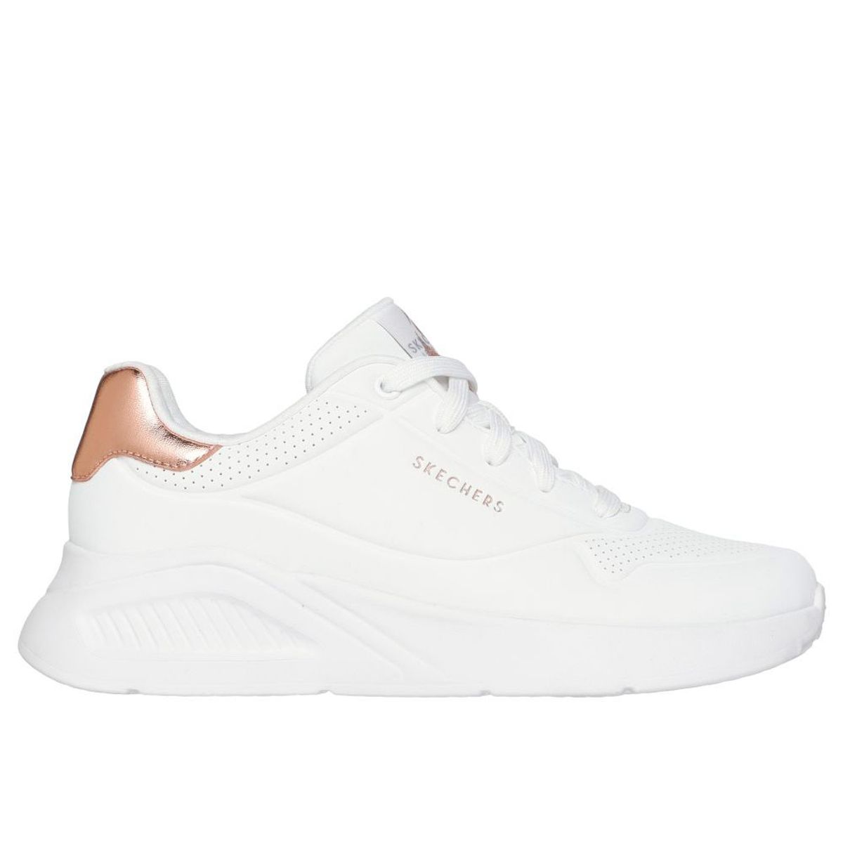 SKECHERS - Tenis Mujer Skechers Uno Lite Shimmeralong - blanco