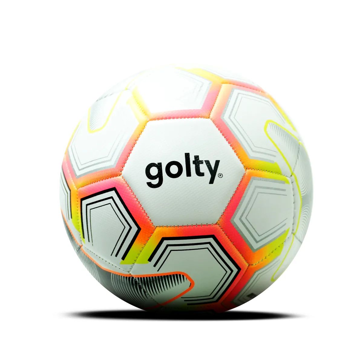 GOLTY - BALÓN DE FÚTBOL RECREATIVO GOLTY NOVA No5 BLANCO COSIDO MÁQUINA
