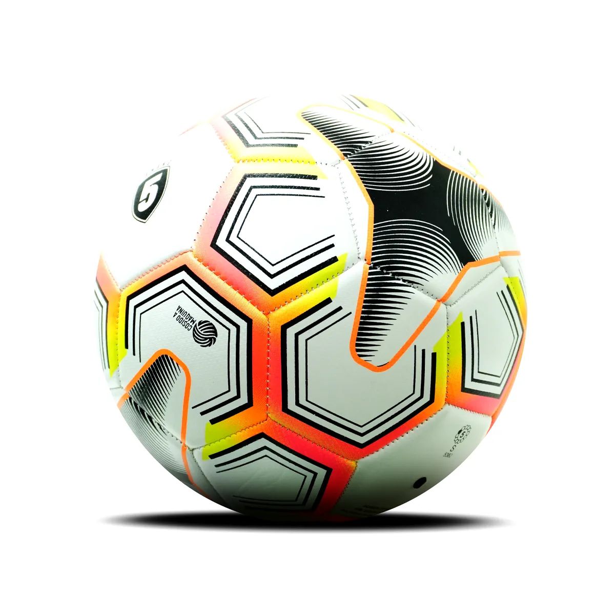 GOLTY - BALÓN DE FÚTBOL RECREATIVO GOLTY NOVA No5 BLANCO COSIDO MÁQUINA
