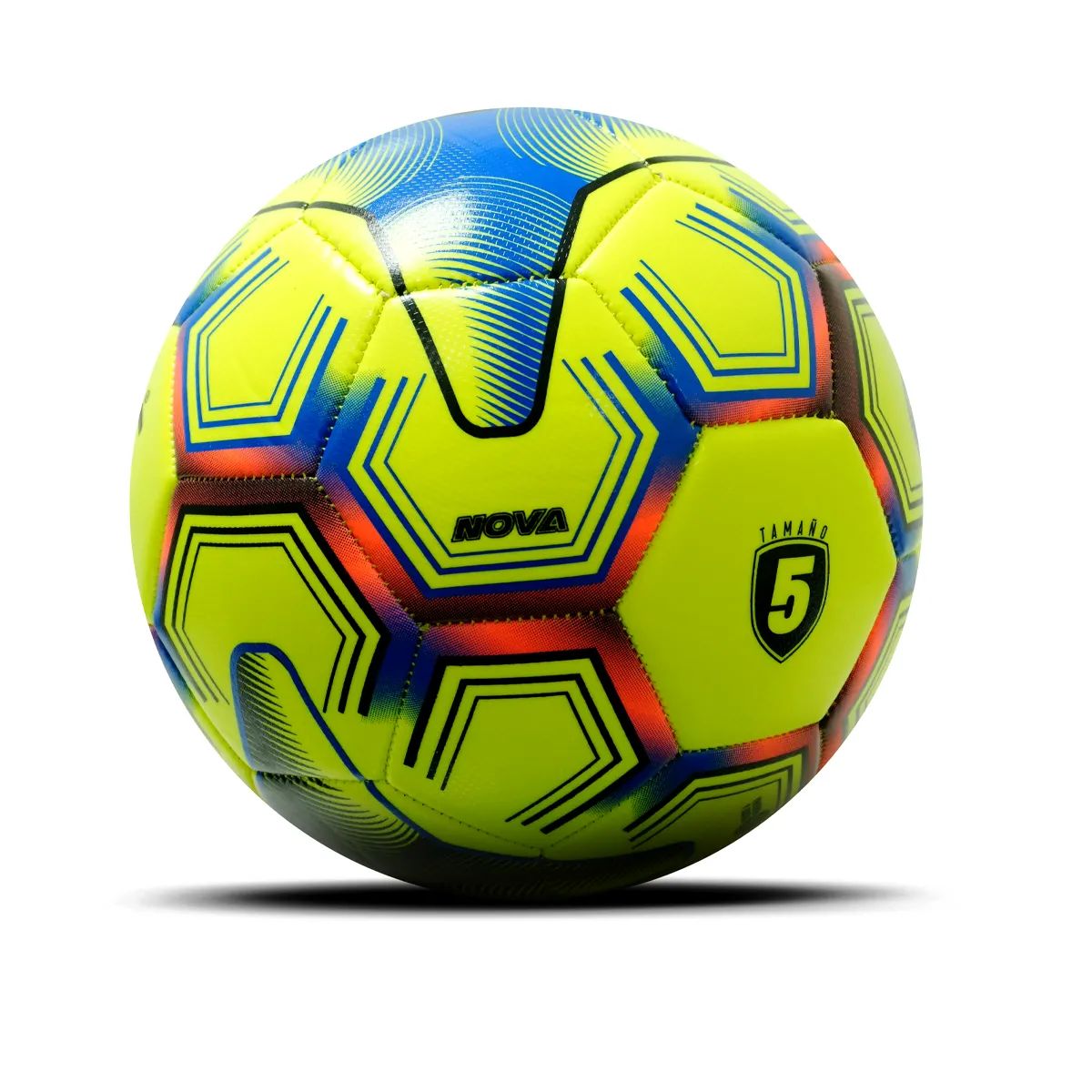 GOLTY - BALÓN DE FÚTBOL RECREATIVO GOLTY NOVA No5 AMARILLO COSIDO MÁQUINA