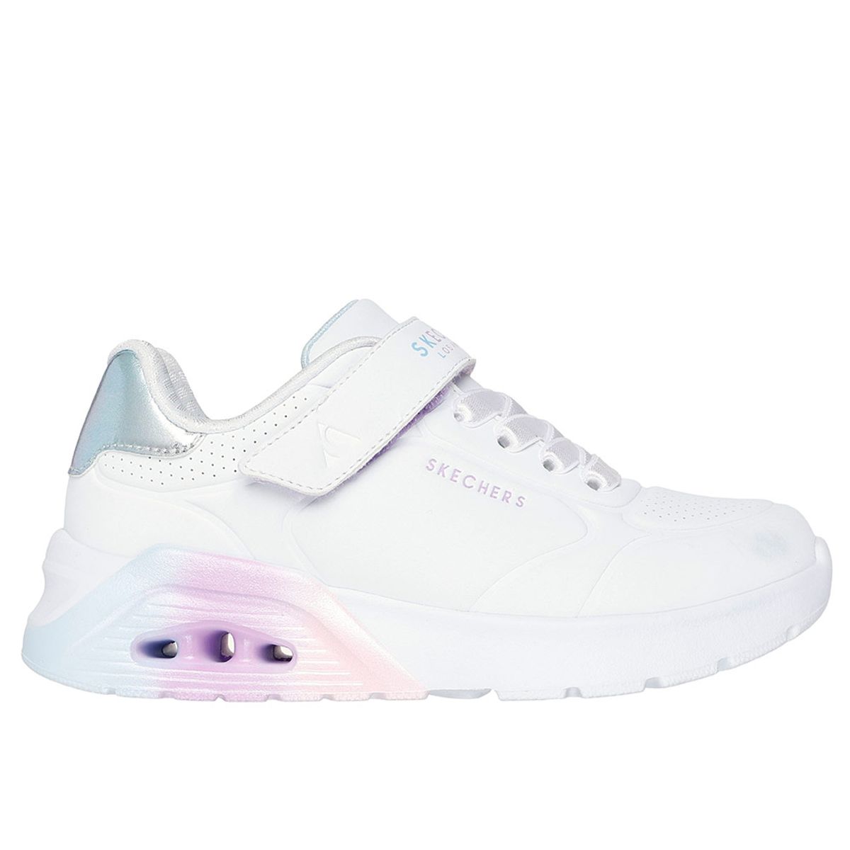 SKECHERS - Tenis Niña Skechers Uno Lite 2.0 Vivid Metallic - Blanco