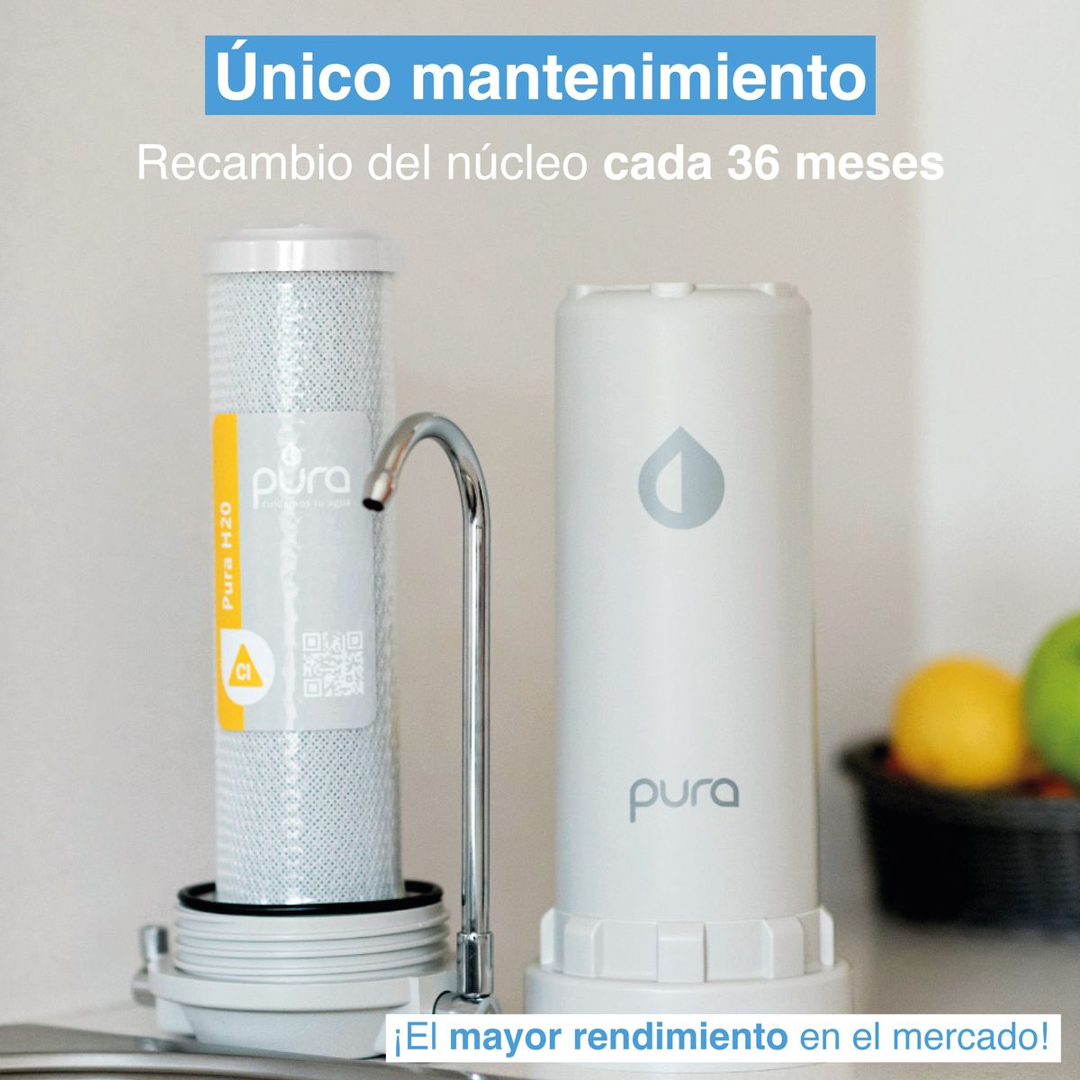 PURA - Núcleo para Purificador de Agua Pacífico Plus
