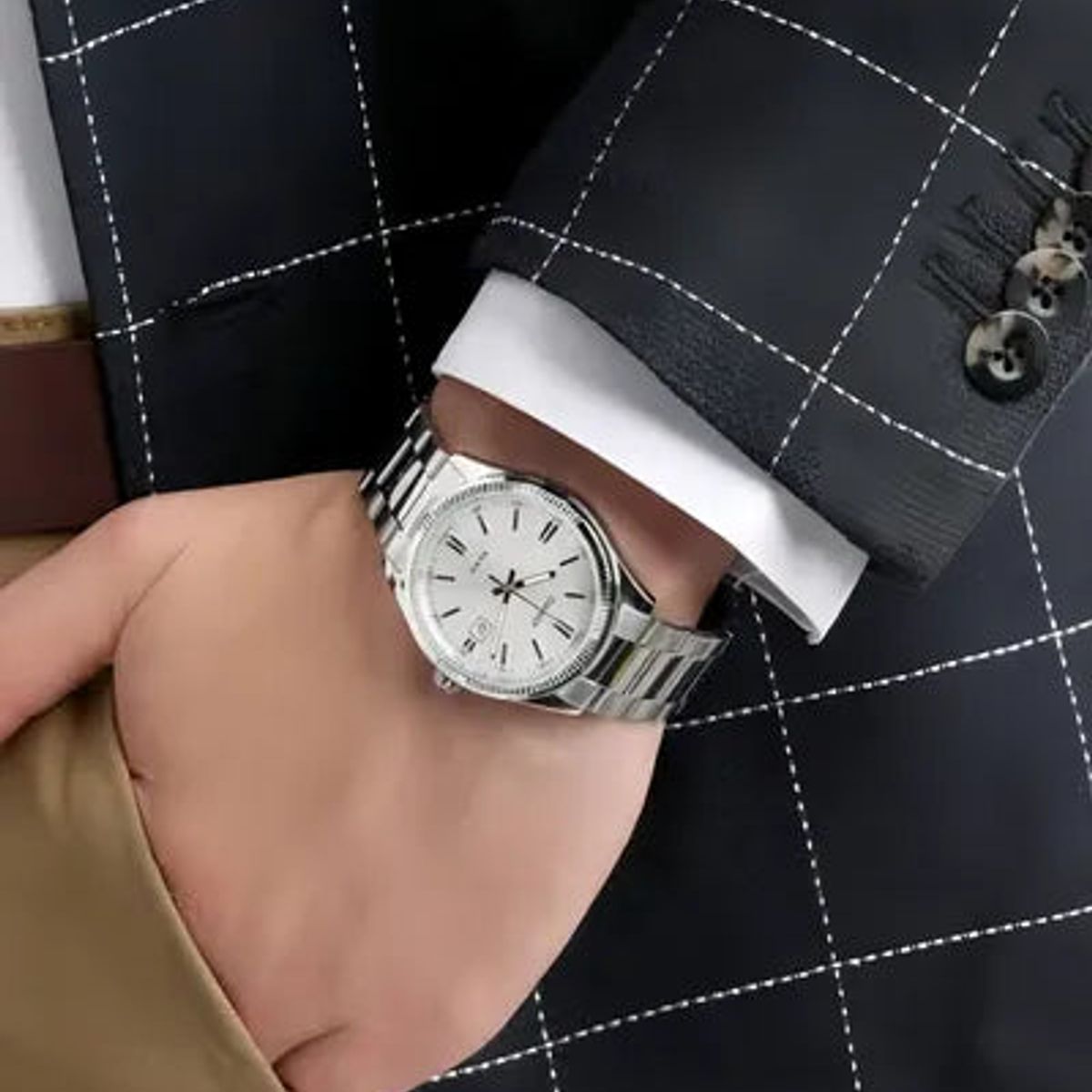 CASIO - RELOJ PARA HOMBRE CASIO MTP-1302D-7A1VDF -BLANCO