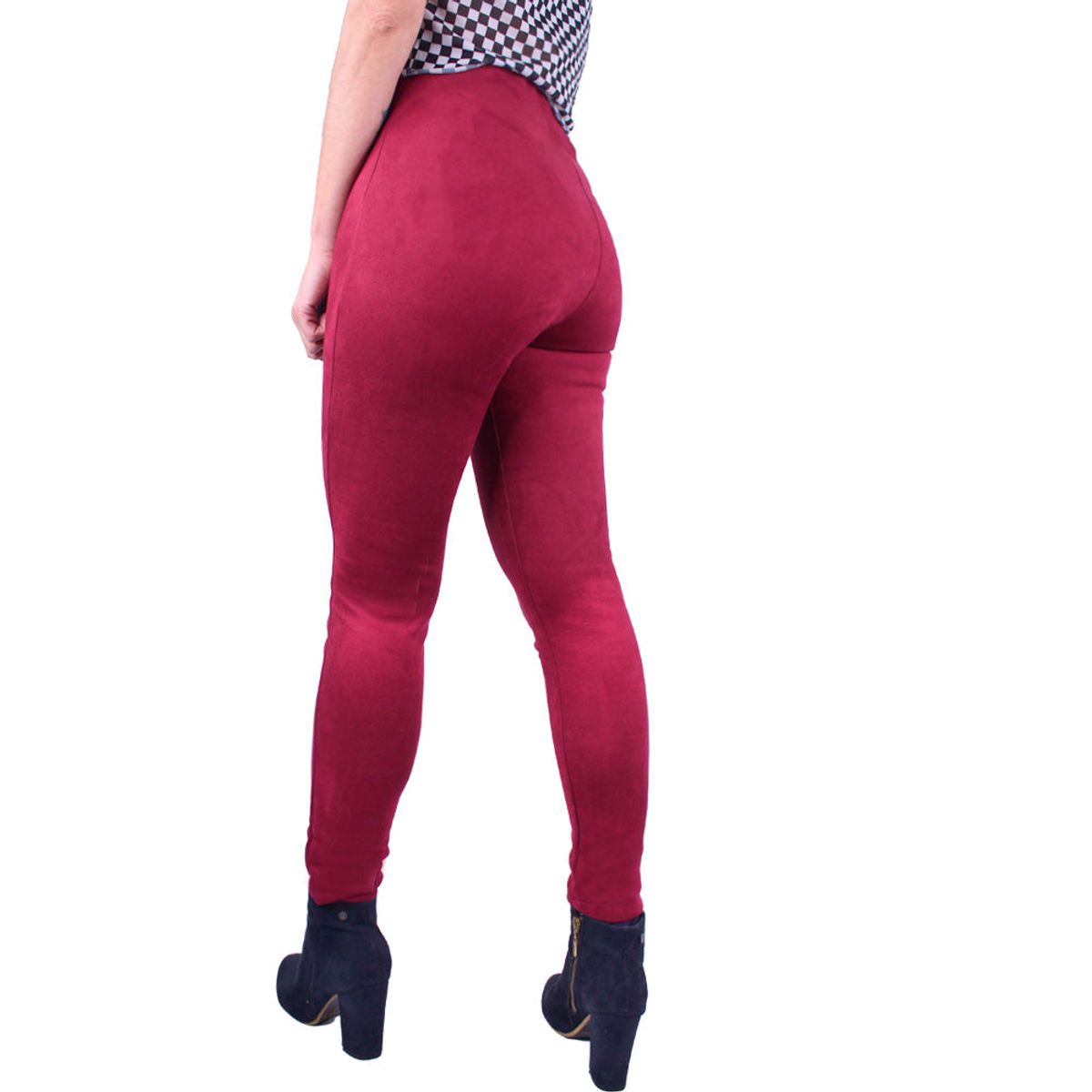 LEC LEE - Leggins Piel de Durazno Lec Lee Vinotinto