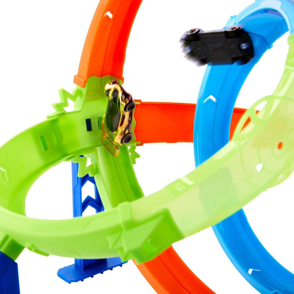HOT WHEELS - Hot Wheels Pista de Acrobacias Lanza y Choca