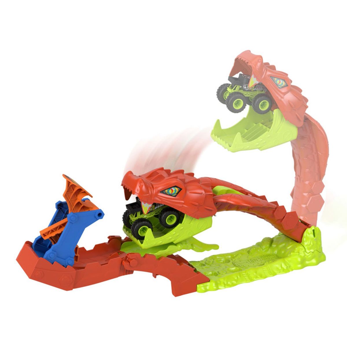 HOT WHEELS - Hot Wheels  Pista Monster Trucks Mordida de Serpiente