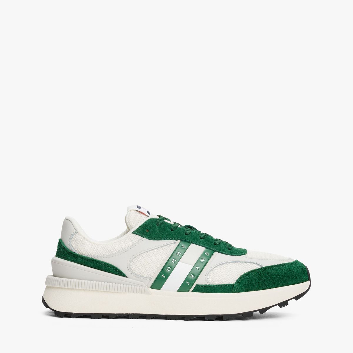 TOMMY HILFIGER - Tenis verde color block estilo running Tommy Hilfiger
