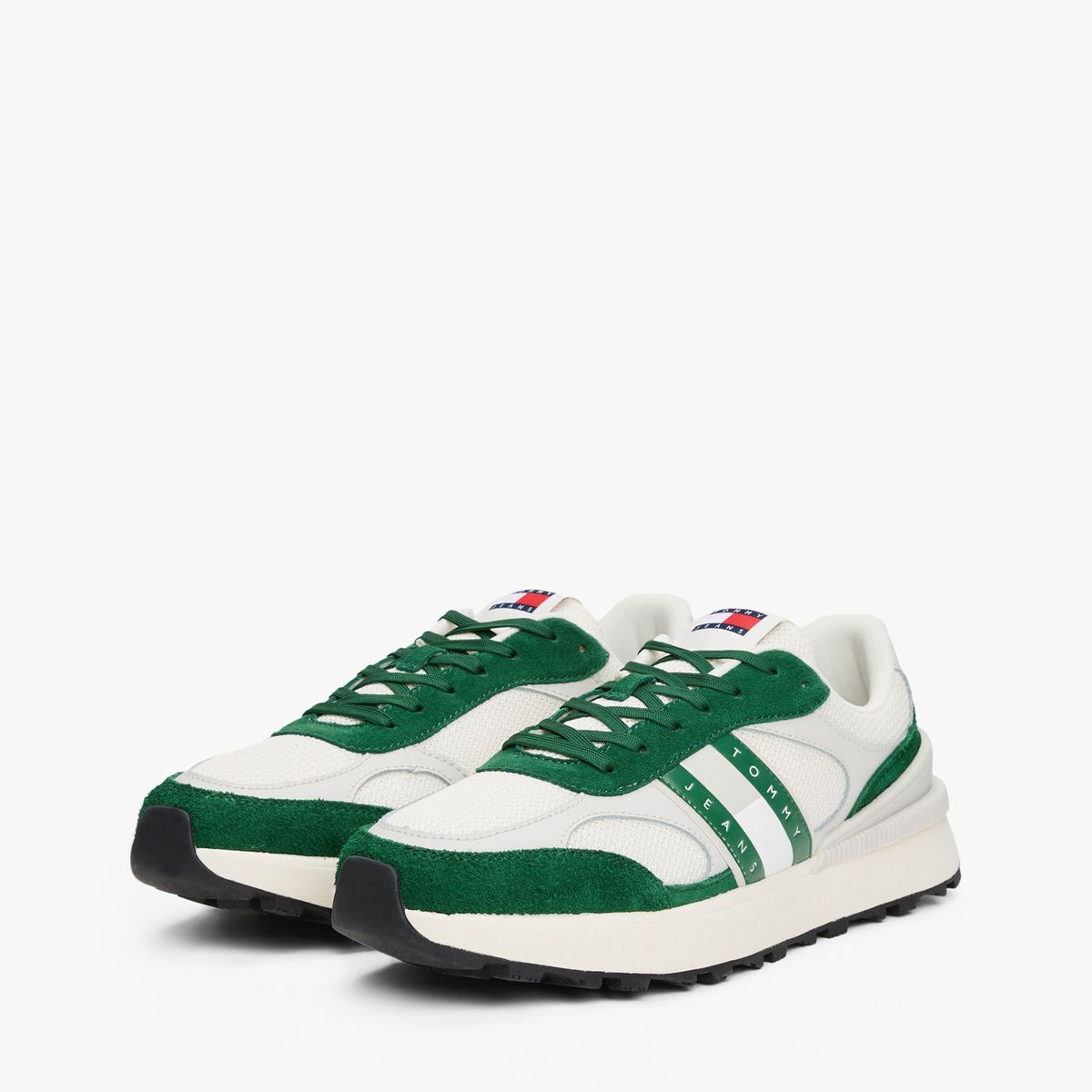TOMMY HILFIGER - Tenis verde color block estilo running Tommy Hilfiger