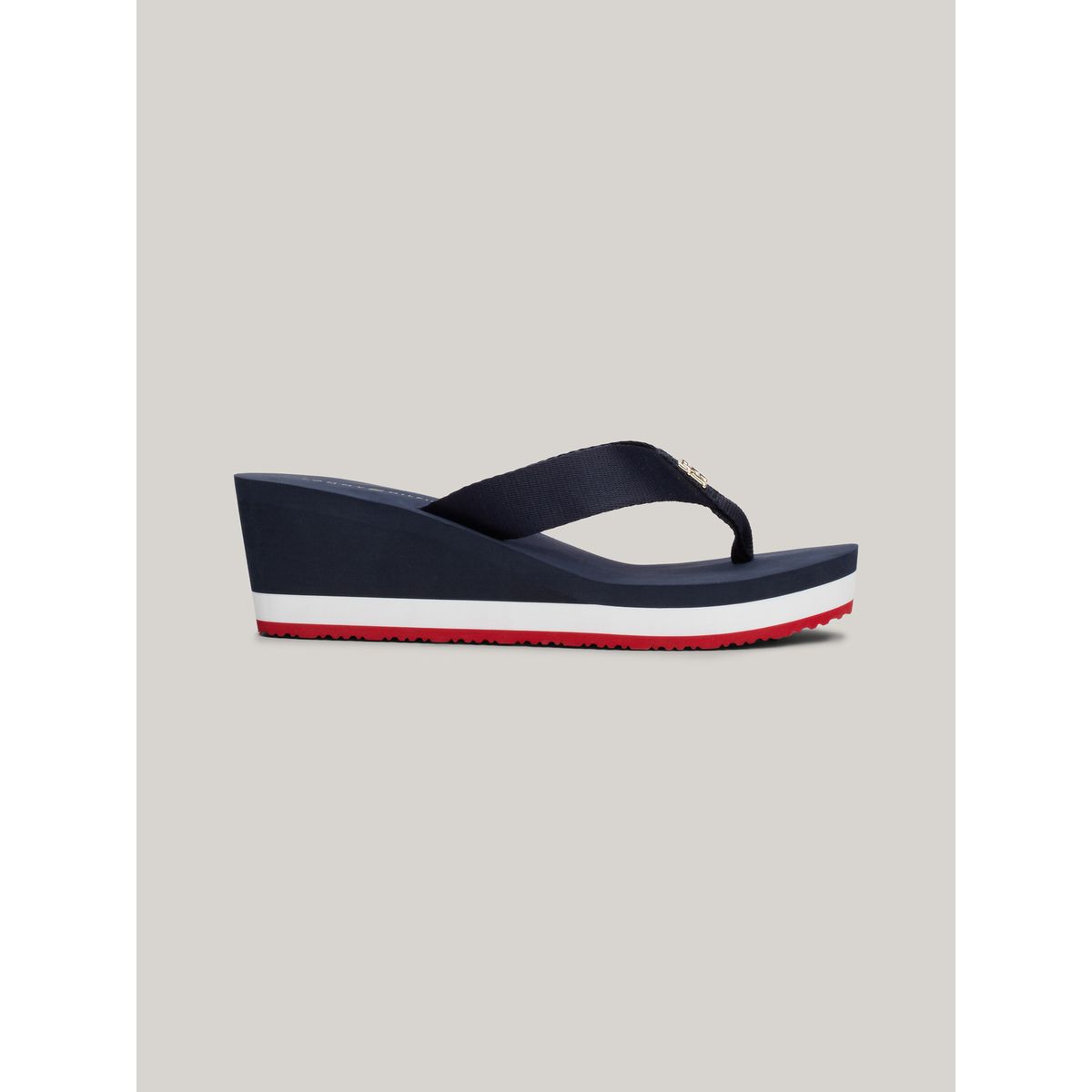 TOMMY HILFIGER - Sandalias azul con logo para playa Tommy Hilfiger