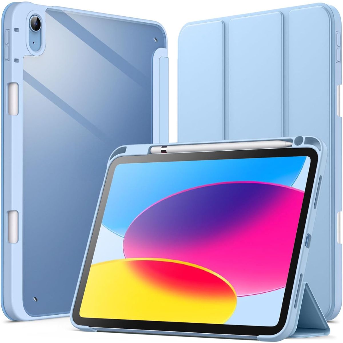 GENERICO - Forro Funda Smart Case cristal transparente Para Samsung tab s10 lite