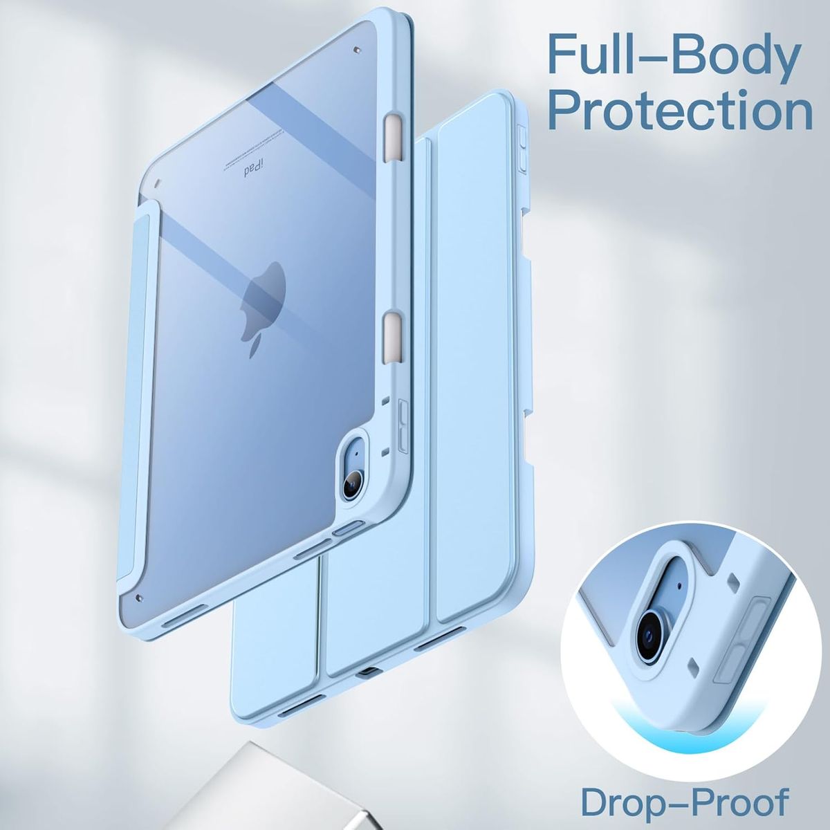 GENERICO - Forro Funda Smart Case cristal transparente Para Samsung tab s10 lite